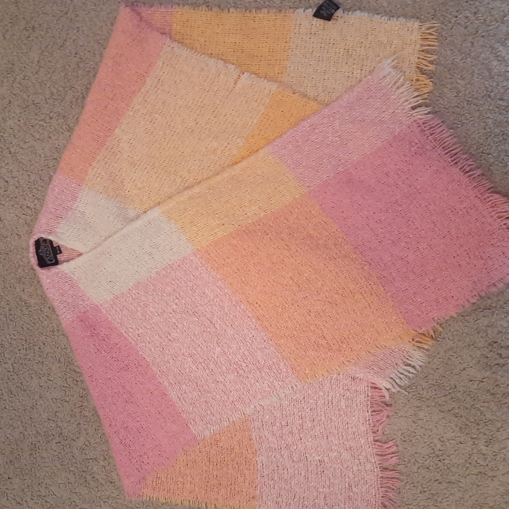 Woman's colorful shaw
